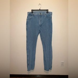 Wrangler Bootcut Blue Jeans, Size 35x34